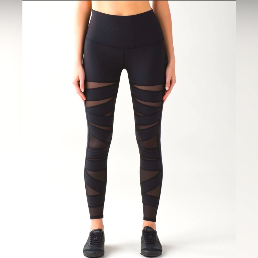 Lululemon Wunder Under Pant (Hi-Rise) (Tech Mesh)
Black Size 8 🦄